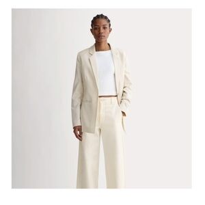 Everlane Wide Leg Utility Pants Bone sz 6